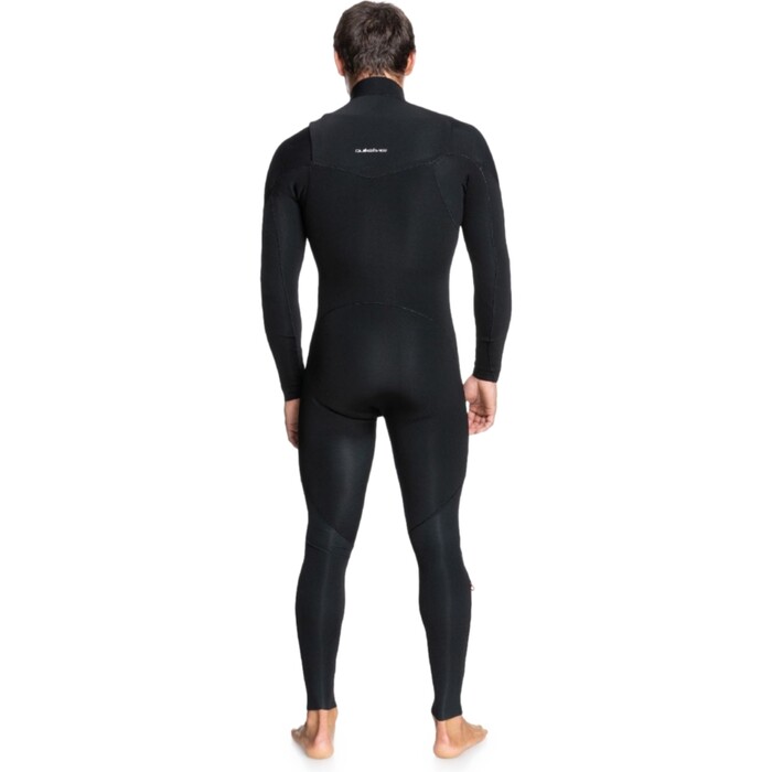 2024 Quiksilver Hombres Everyday Sessions LFS 4/3mm Chest Zip Neopreno EQYW103199 - Black